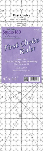 First Choice  Ruler 4" x 14" - Studio 180
