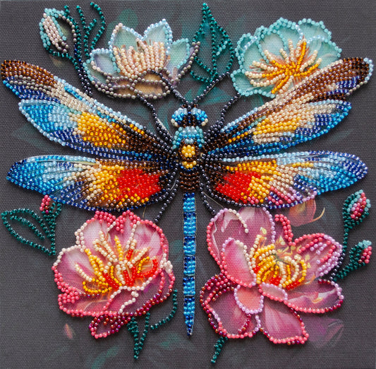 Flickering Wings Beaded Embroidery Kit - Abris Art