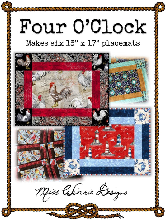 Four O'Clock Pattern - Placemats Only
