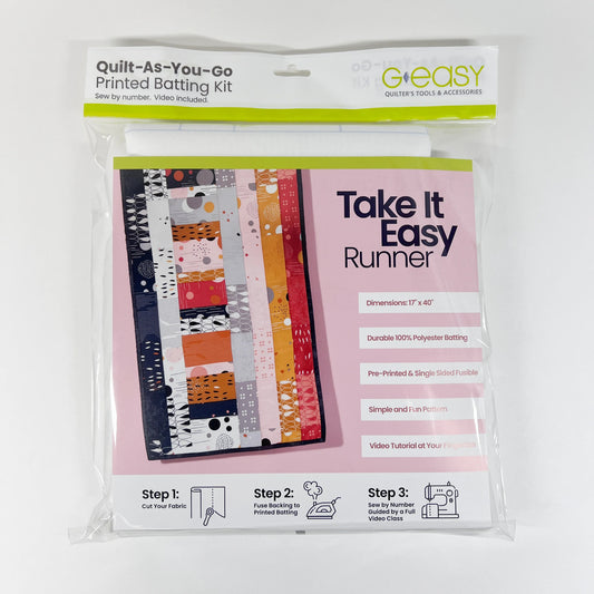 Take It Easy Runner - Quilt-As-You-Go Batting Kit