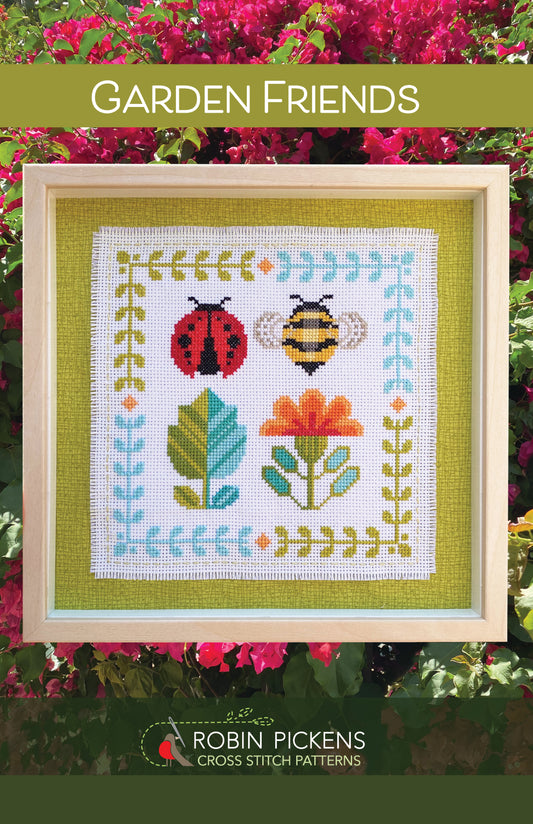 Garden Friends Cross Stitch Pattern - Robin Pickens