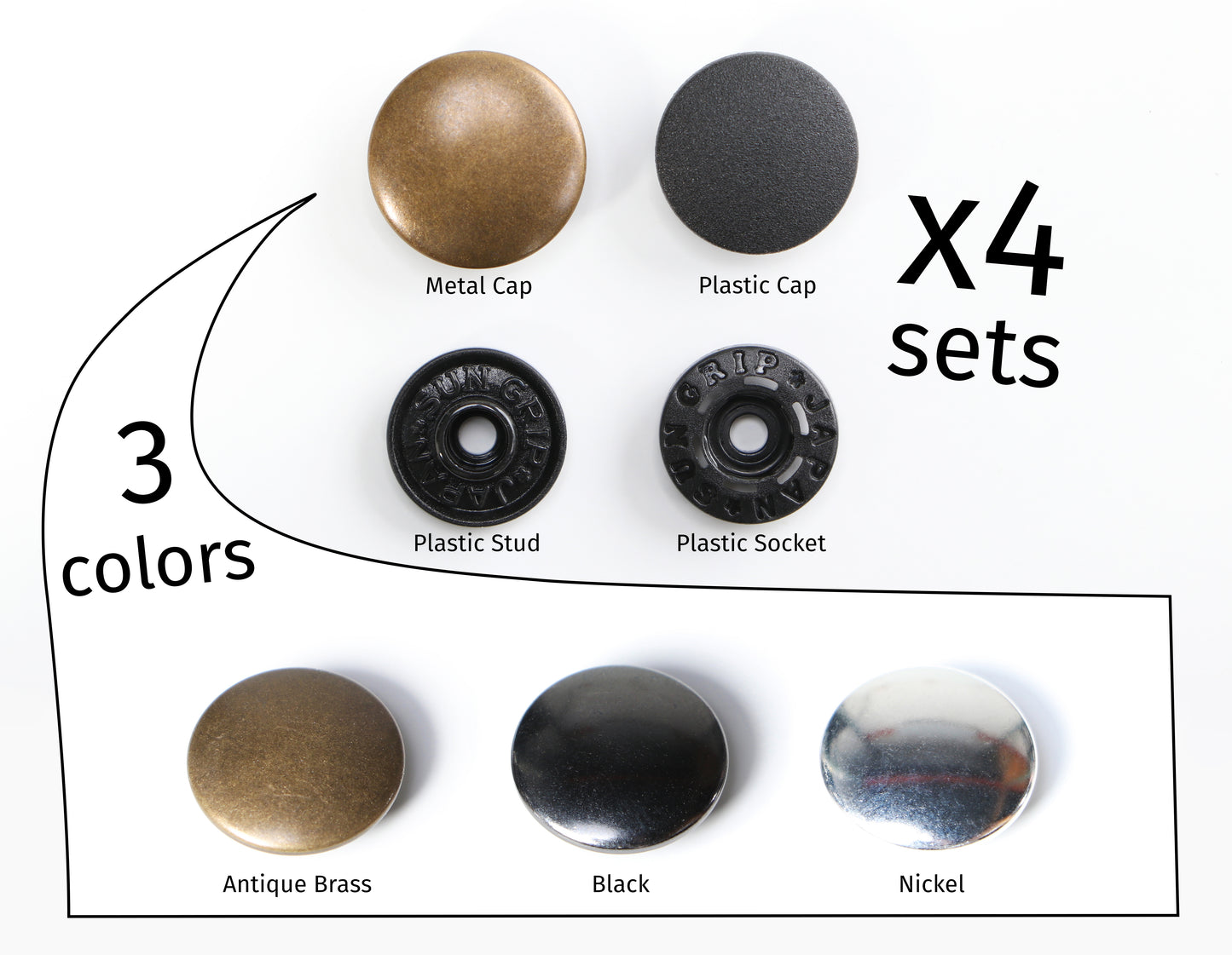 Tool-Free Snaps (Set of Four)