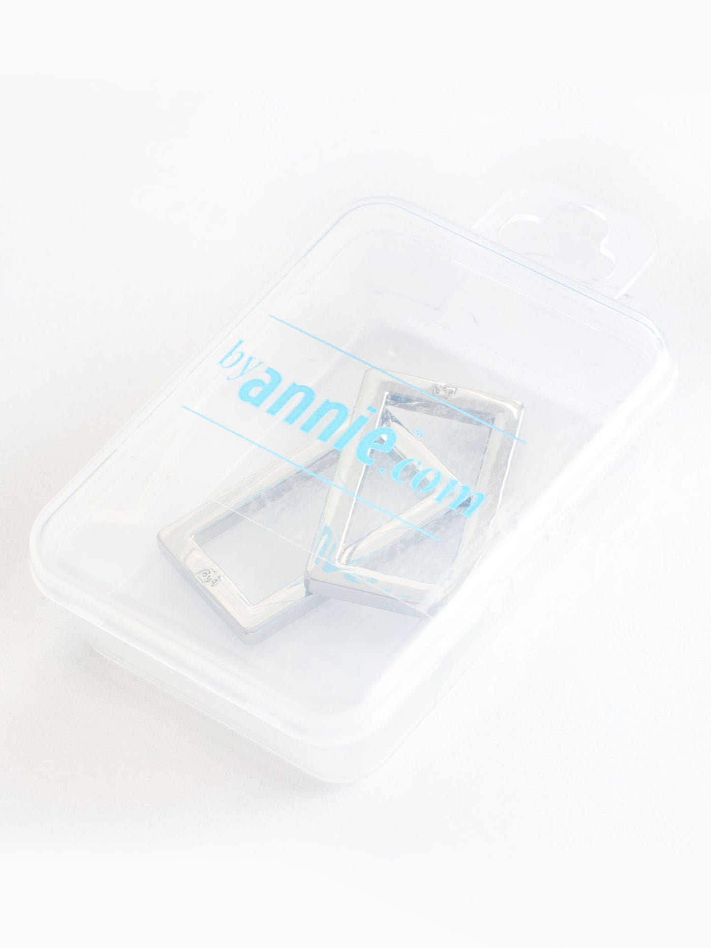 1" Rectangle Ring - Nickel - Set of Two