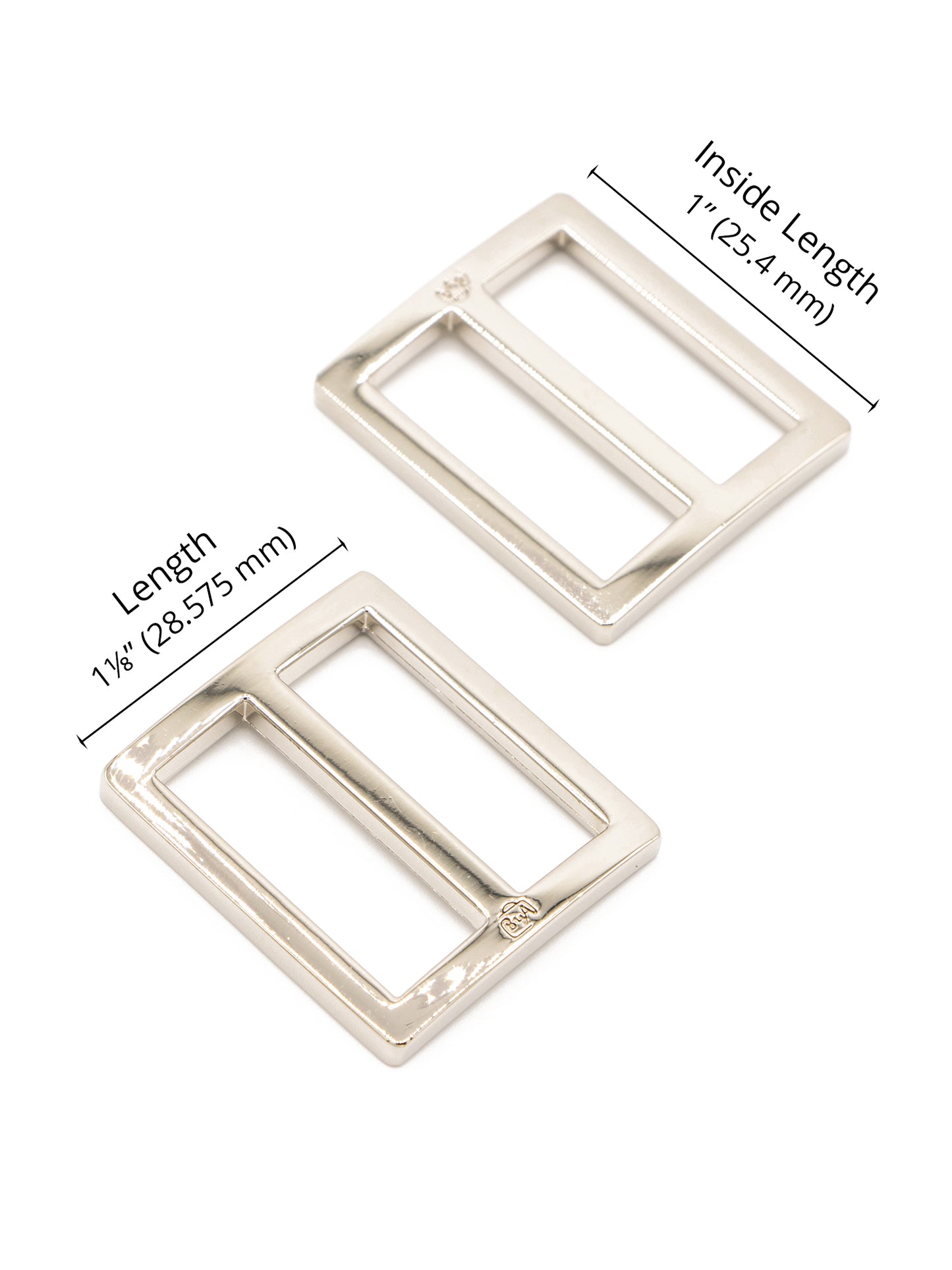 1" Widemouth Slider - Nickel - Set of Two