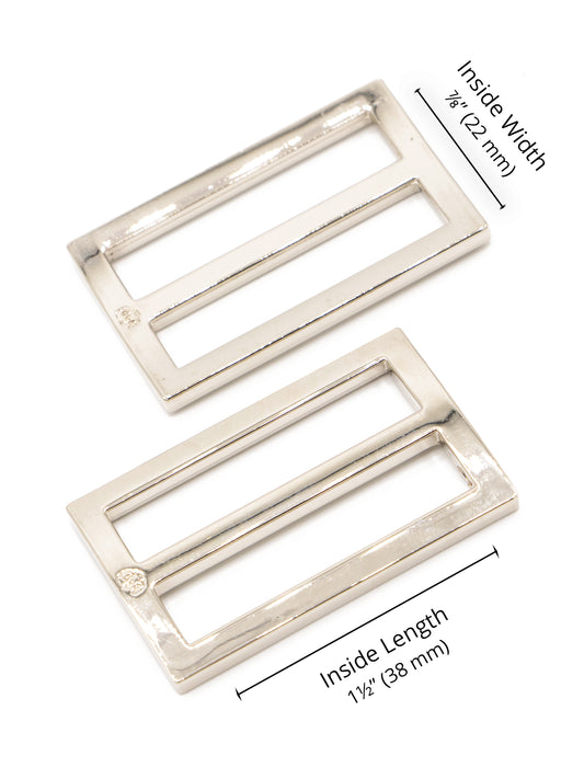 1.5" Widemouth Slider - Nickel - Set of Two