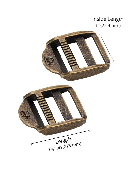 Antique Brass - 1" Strap Adjustor - Set of Two - ByAnnie