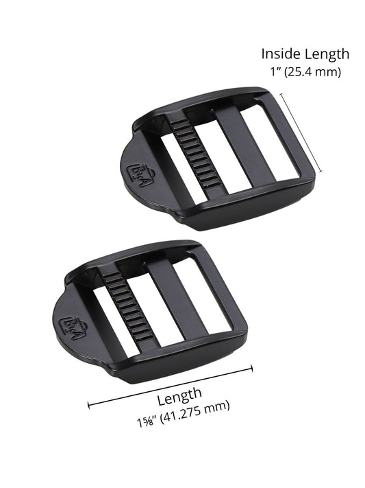 Black Metal - 1" Strap Adjustor - Set of Two - ByAnnie