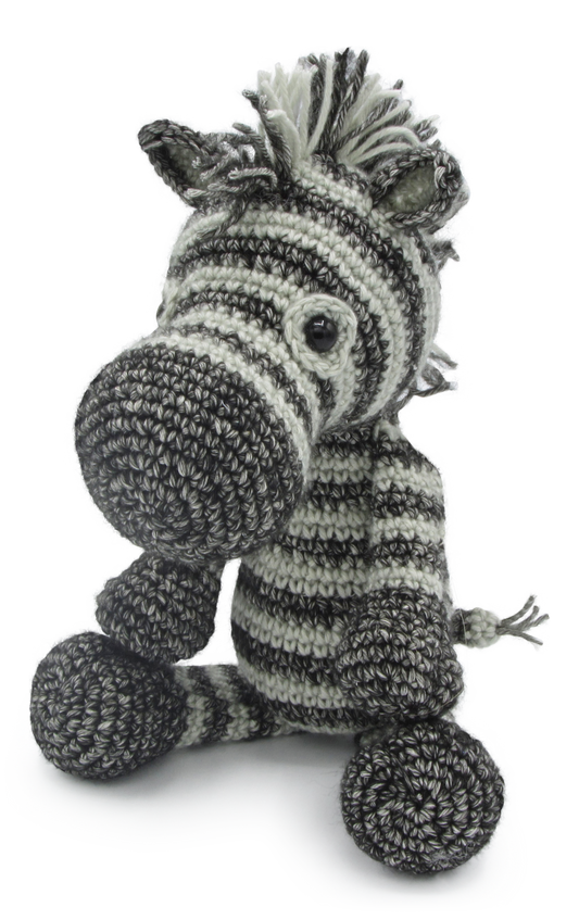 Dirk the Zebra Crochet Kit