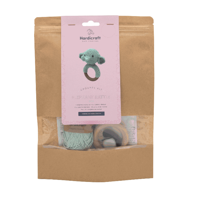 Rattle Elephant  Crochet Kit