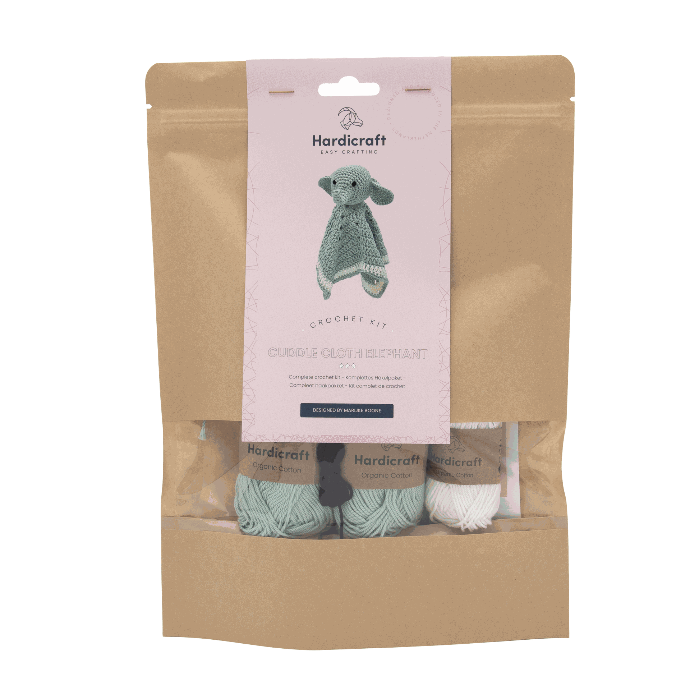 Cuddle Cloth Elephant Crochet Kit