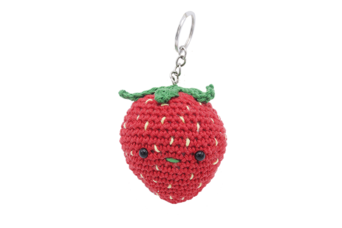 Strawberry Bag Pendant Crochet Kit
