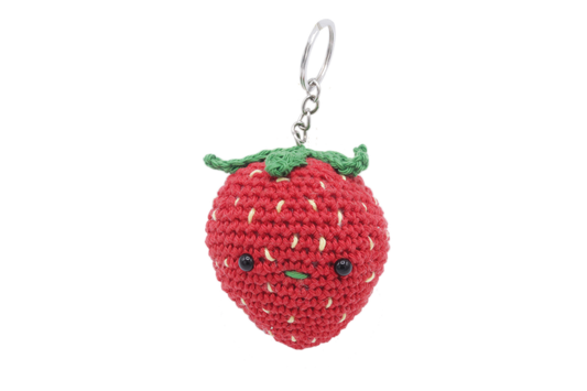 Strawberry Bag Pendant Crochet Kit