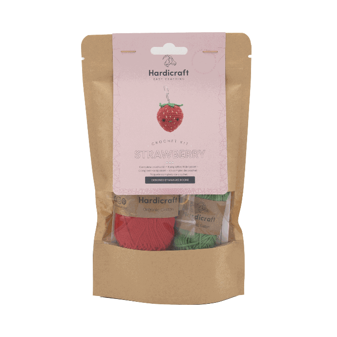 Strawberry Bag Pendant Crochet Kit