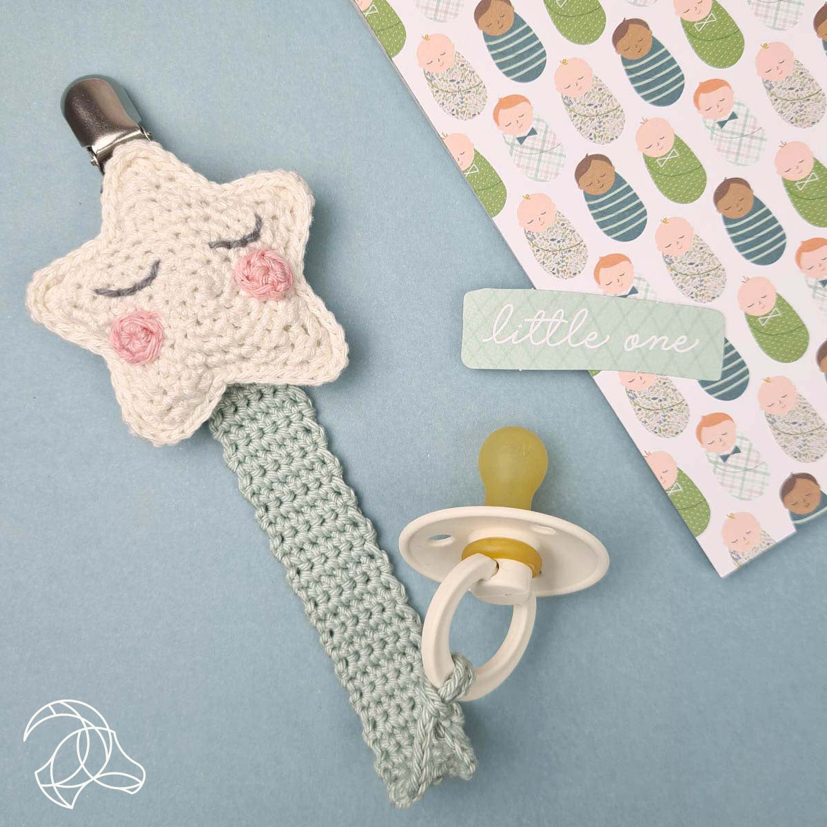 Pacifier Clip Star Crochet Kit