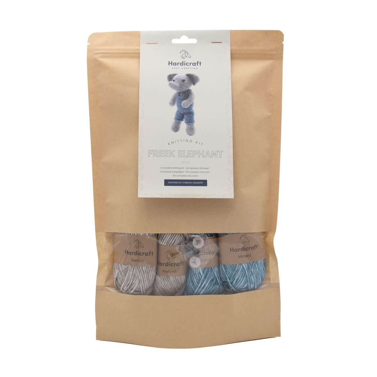 Freek the Elephant Knitting Kit