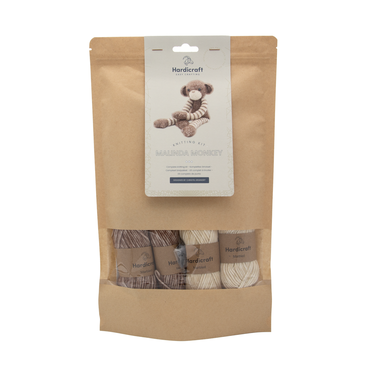 Malinda the Monkey Knitting Kit