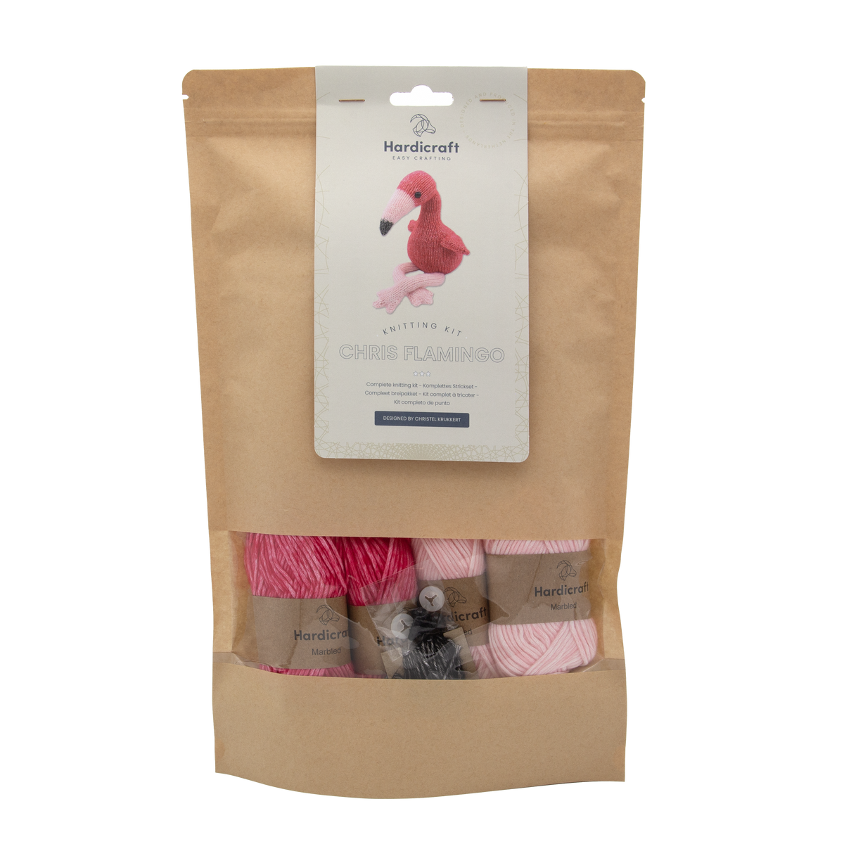 Chris the Flamingo Knitting Kit