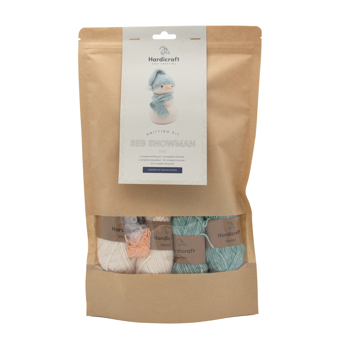 Seb the Snowman Knitting Kit