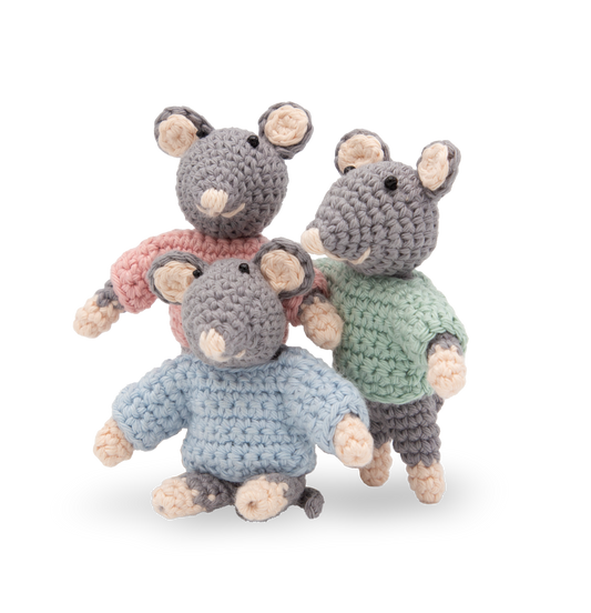 Mouse Triplets Crochet Kit