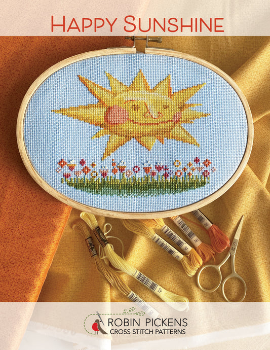 Happy Sunshine Cross Stitch Pattern - Robin Pickens