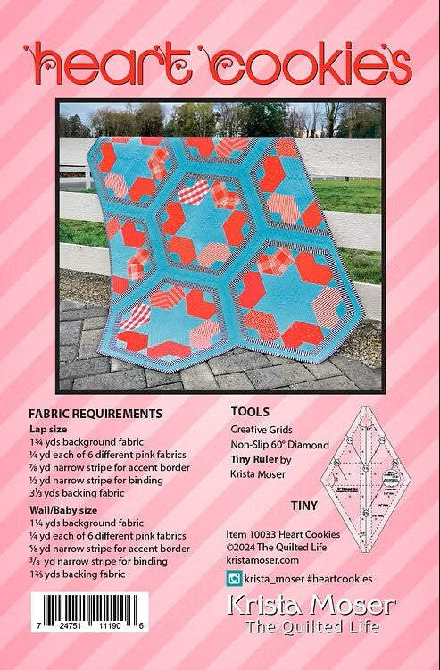 Heart Cookies pattern - Krista Moser The Quilted Life