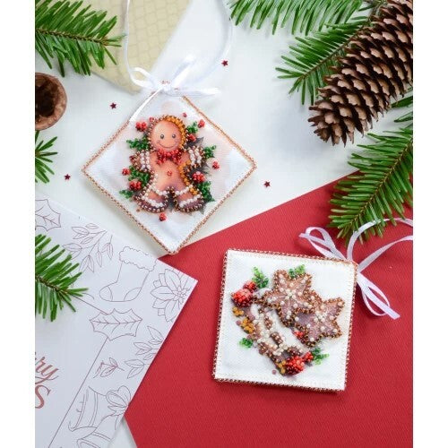 Holiday Baking Beaded Embroidery Kit - Abris Art