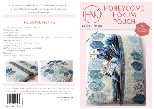 Honeycomb Hokum Pattern - Hugs 'n Kisses