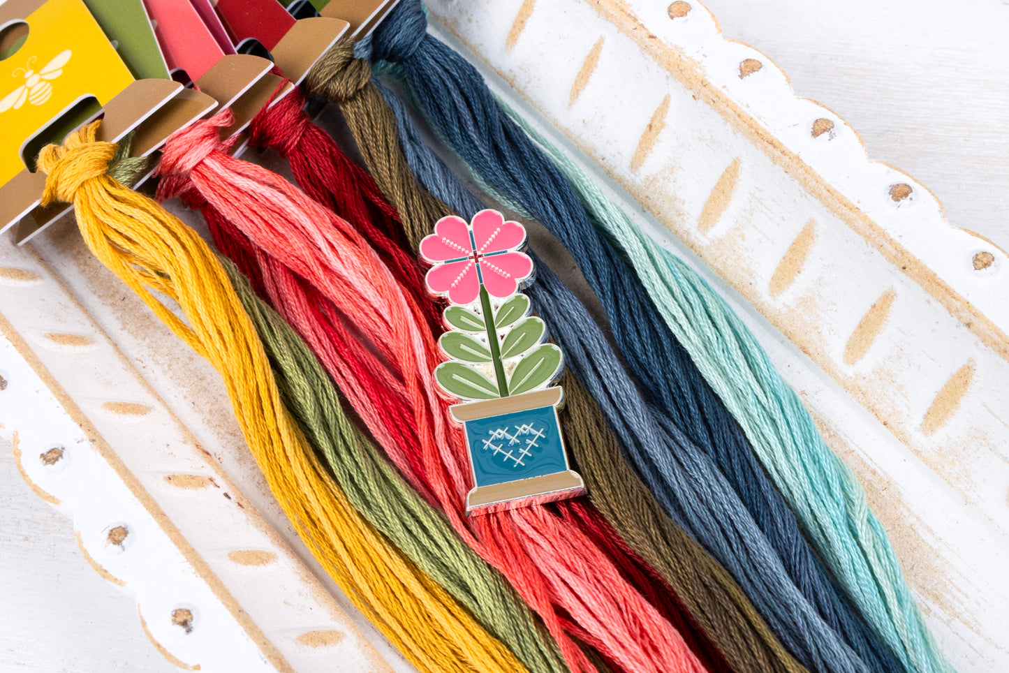 Quilty Flower Needle Minder by Lori Holt of Bee in my Bonnet Co