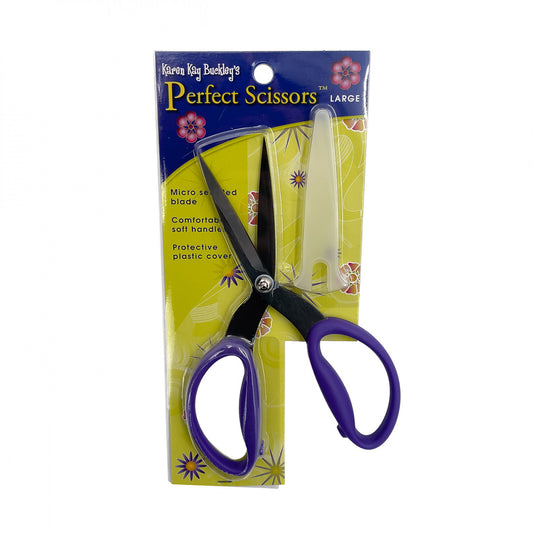 Serrated Blade Scissors - Large Purple