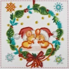 Kisses Beaded Emboidery Kit - Abris Art