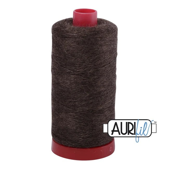 DISCONTINUED: 12 wt Lana Wool Large Spool - 8075 Brown Melange