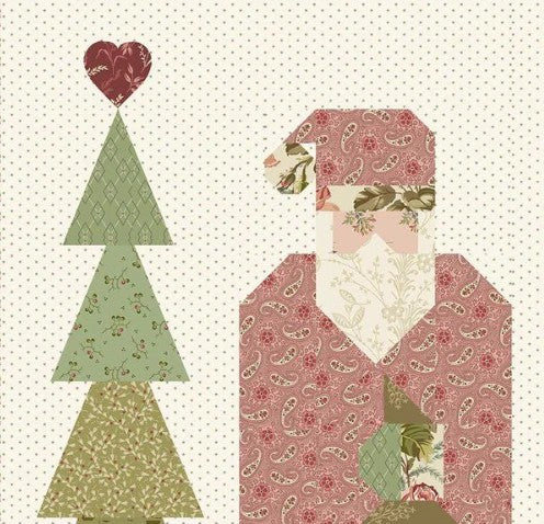 Santa Claus Table Runner Pattern