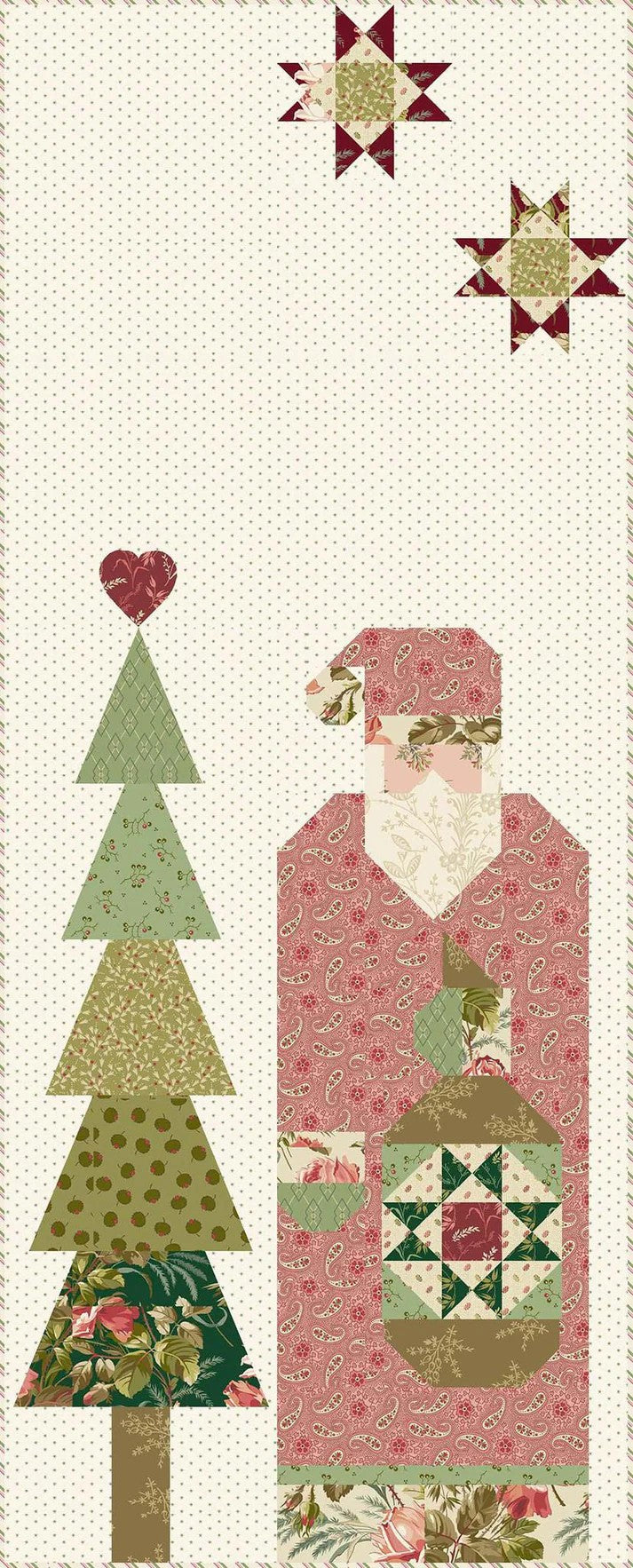 Santa Claus Table Runner Pattern
