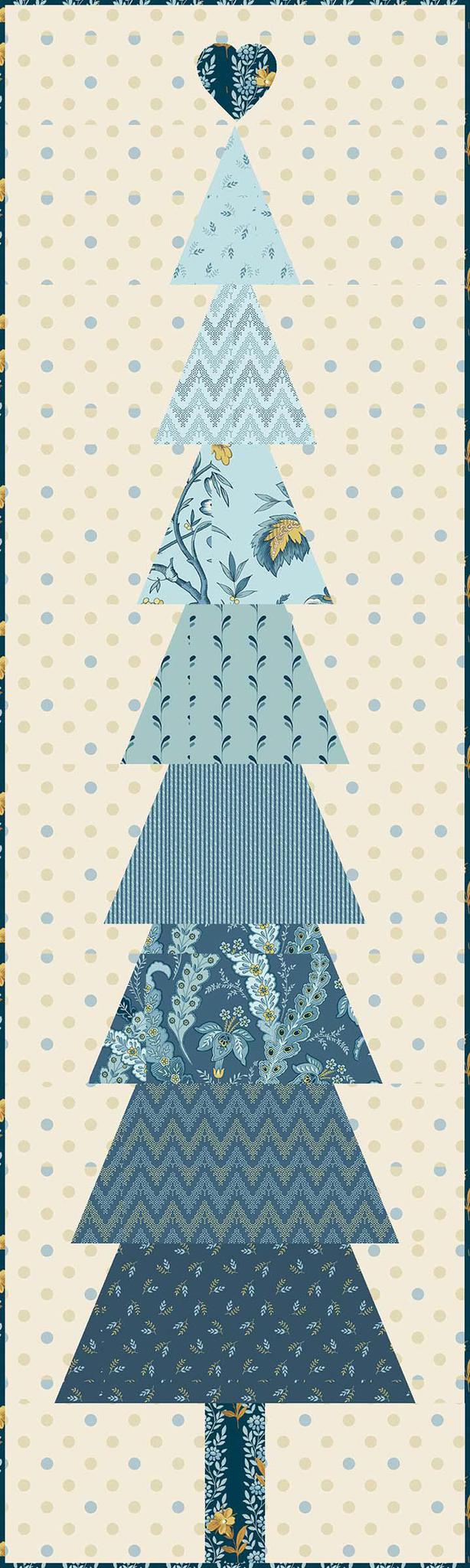 Holiday Spruce Table Runner Pattern