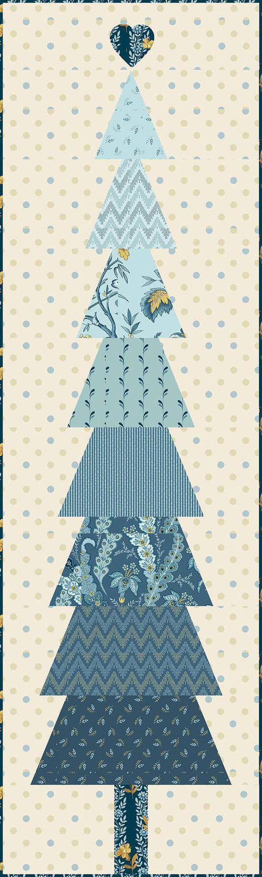 Holiday Spruce Table Runner Pattern