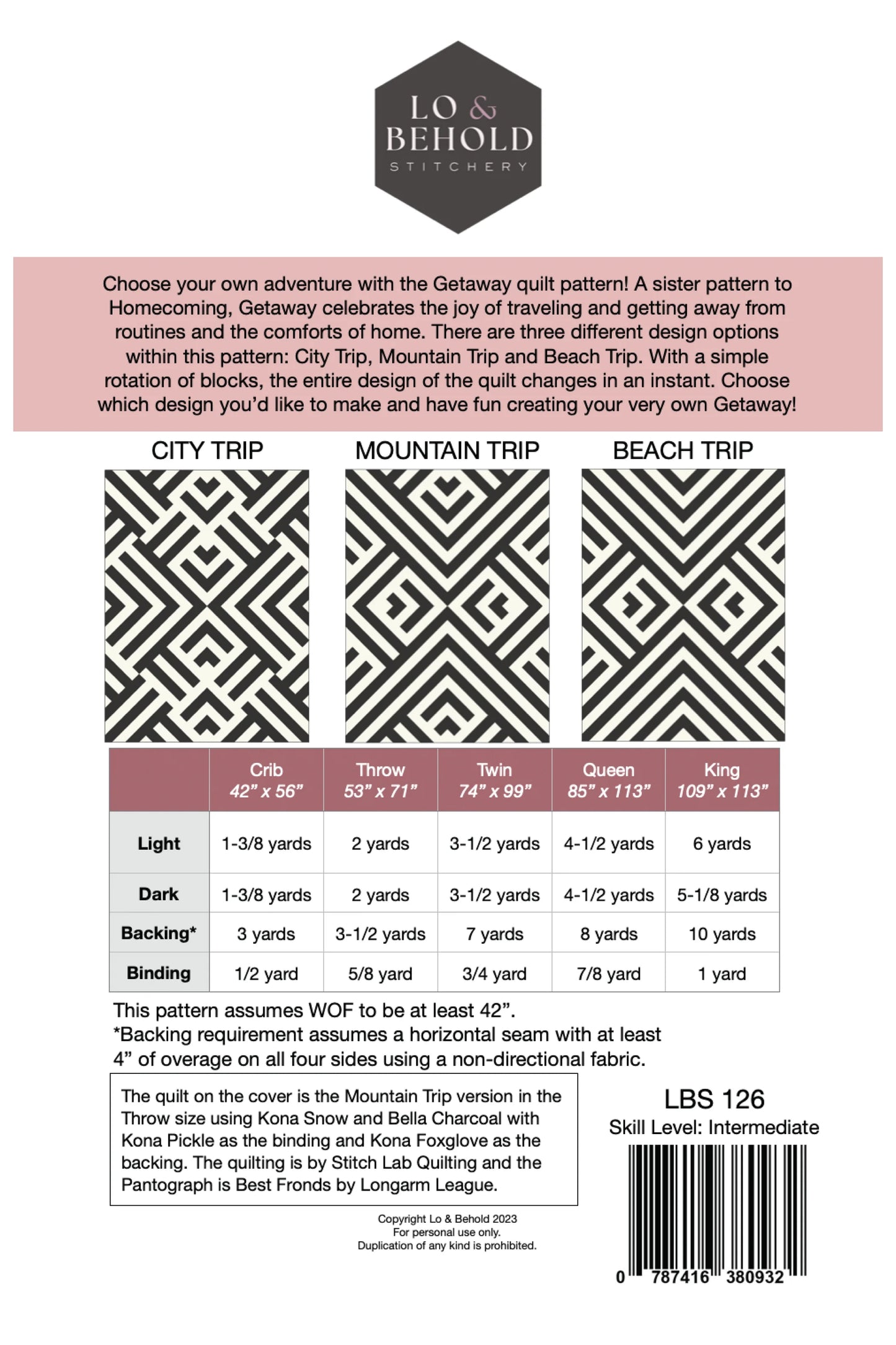 Getaway Pattern