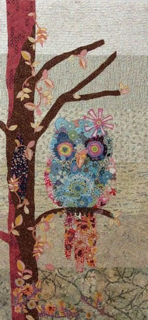 Cora the Common Owl Collage Pattern