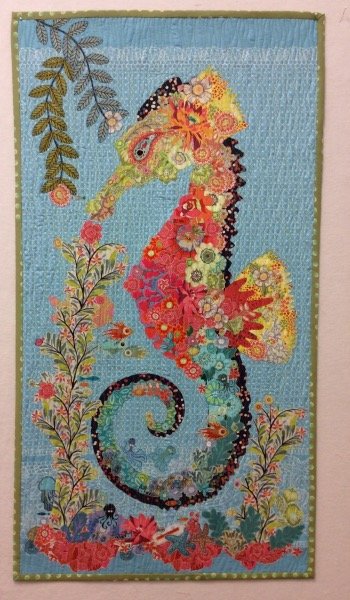 Ebba the Seahorse Collage Pattern
