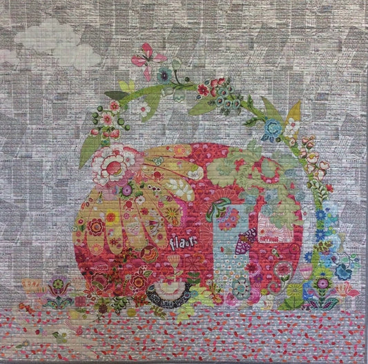 Flaura Vintage Trailer Collage Pattern