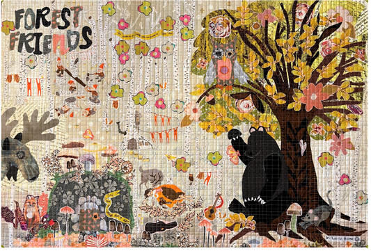 Forest Friends Collage Quilt Pattern