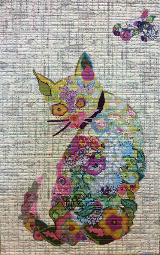 Purrfect the Cat Collage Pattern