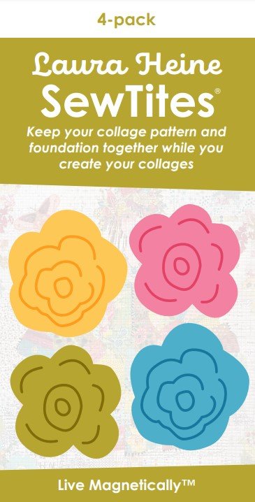 Laura Heine SewTites 4 pack: Magnetic Flowers