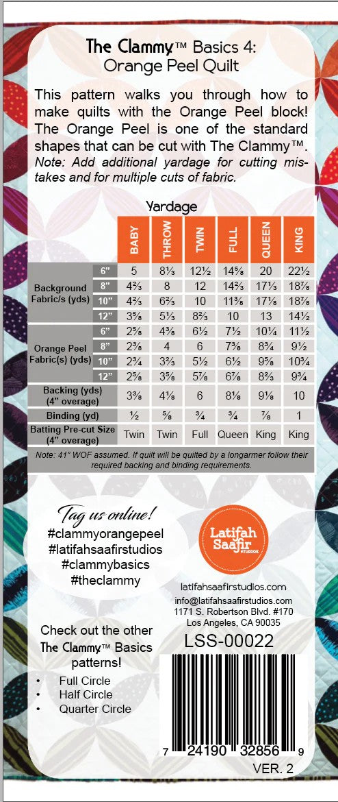 The Clammy™ Basics 4: Orange Peel Quilt