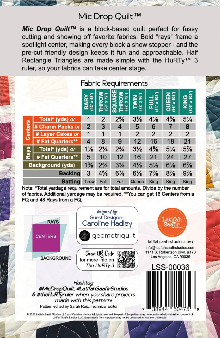 Mic Drop Quilt™ Pattern