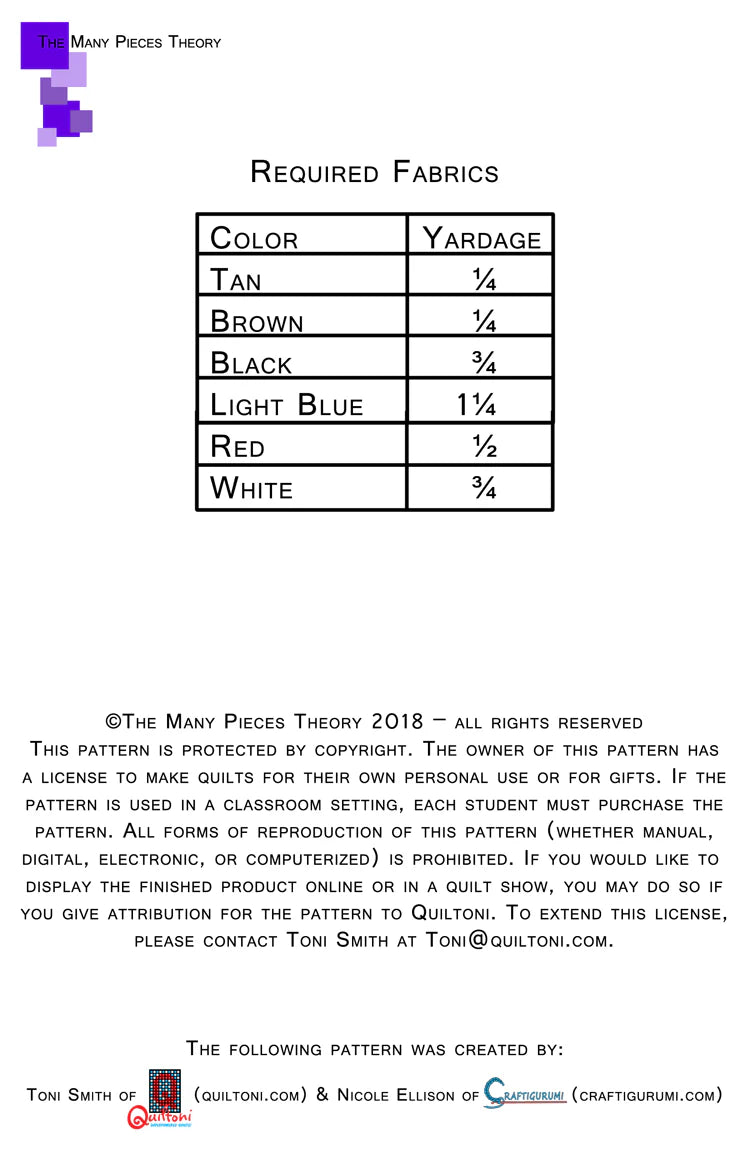 Light Mage Pattern - Quiltoni