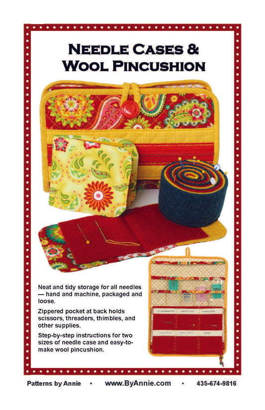 Needle Case & Wool Pincushion Model + Patterns