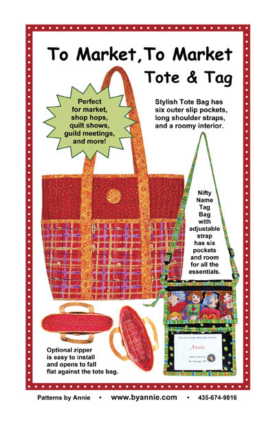 To Market To Market Tote & Tag Model + Patterns