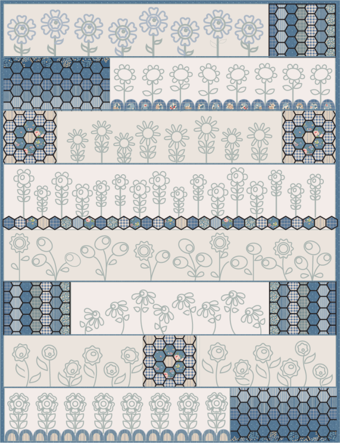 Maaopue Road BOM Pattern Stitchery Version Full Set - Hugs 'n Kisses