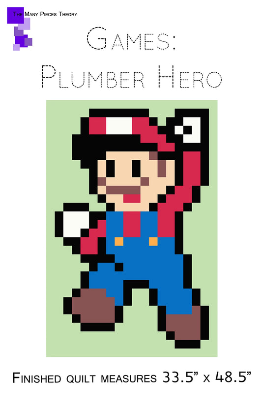 Plumber Hero Pattern - Quiltoni