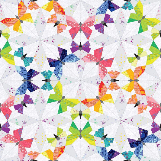 Mini Butterfly Effect Complete w/Paper Piece Pack Pattern - Paper Pieces